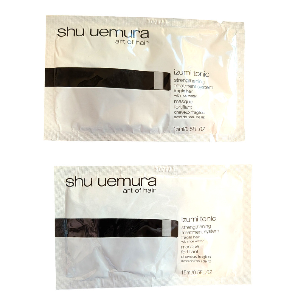 2x Shu Uemura Izumi Tonic Strengthening Masque with Rice Water 15ml/0.5floz Each